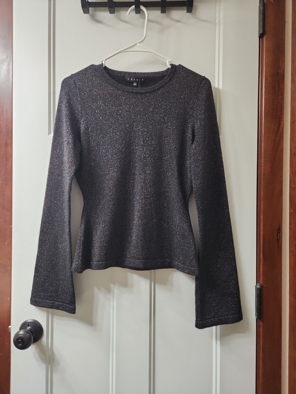 NWT Chaser Black Sparkle Top - S